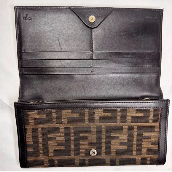 Fendi Zucca Long BifoldWallet -Preowned
